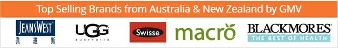 Top Selling Brands from Australia and New Zealand